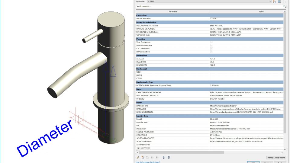 BIM CONFIGURATOR FOR THE Z316 MONO COLLECTION